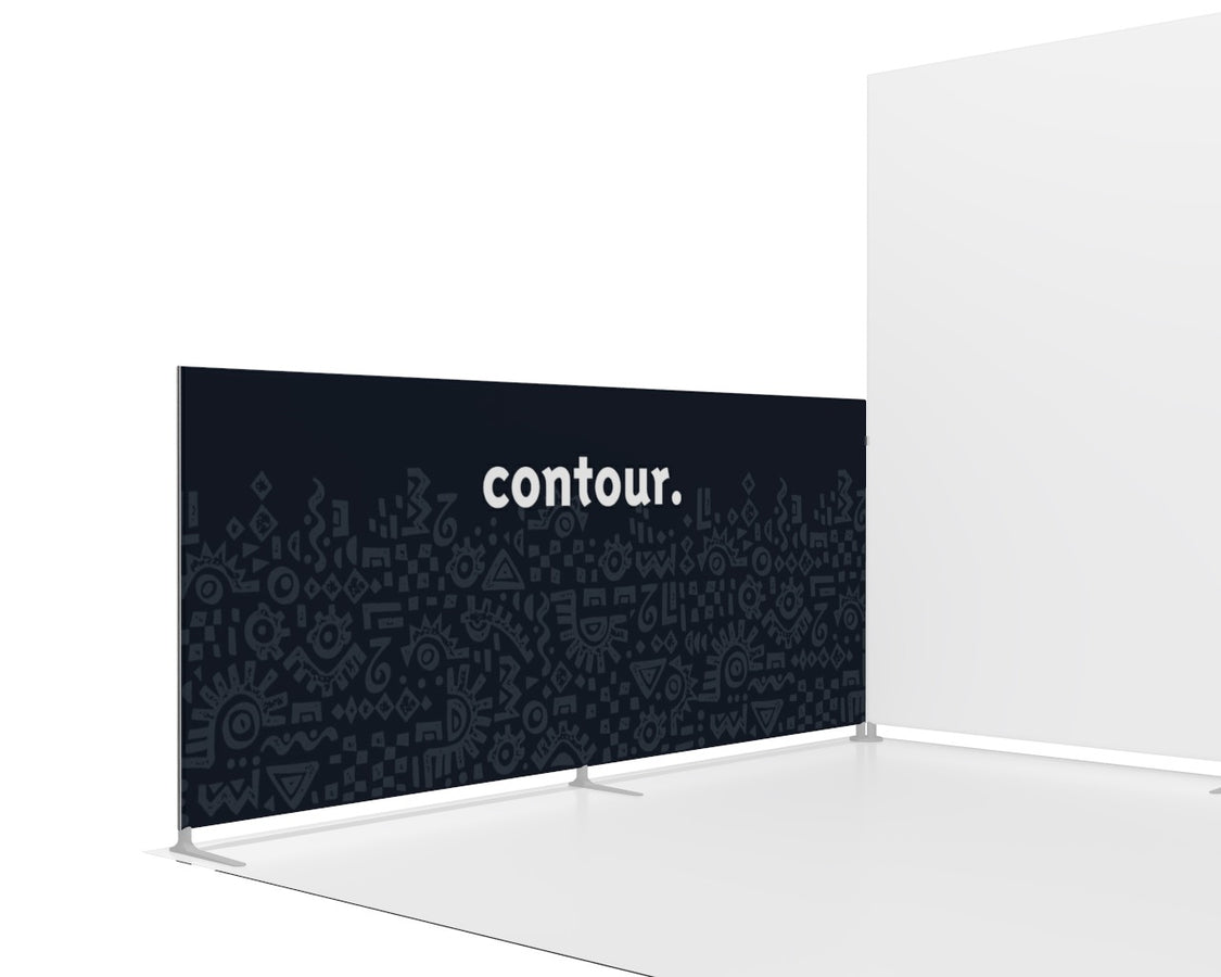 10x4ft Contour Add-On Low Wall Trade Show Display | EXHIBICO Toronto ...