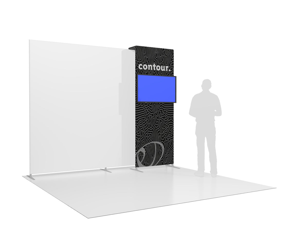 Contour Add-On TV Bump-out Panel | Trade Show Displays by EXHIBICO ...