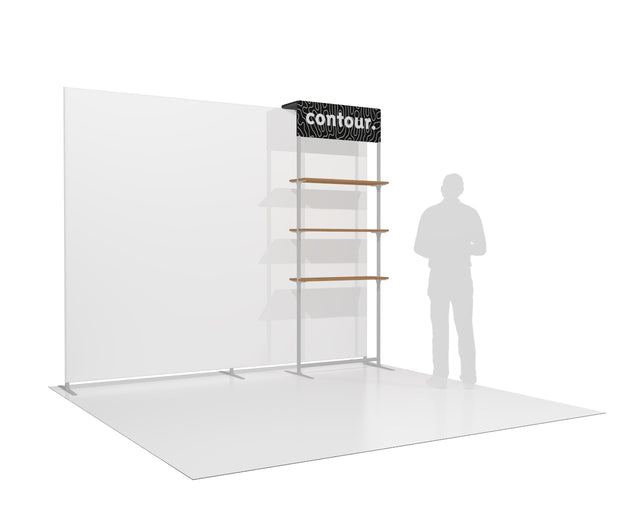 Contour Add-On Shelf Kit Trade Show Display | EXHIBICO Toronto ...