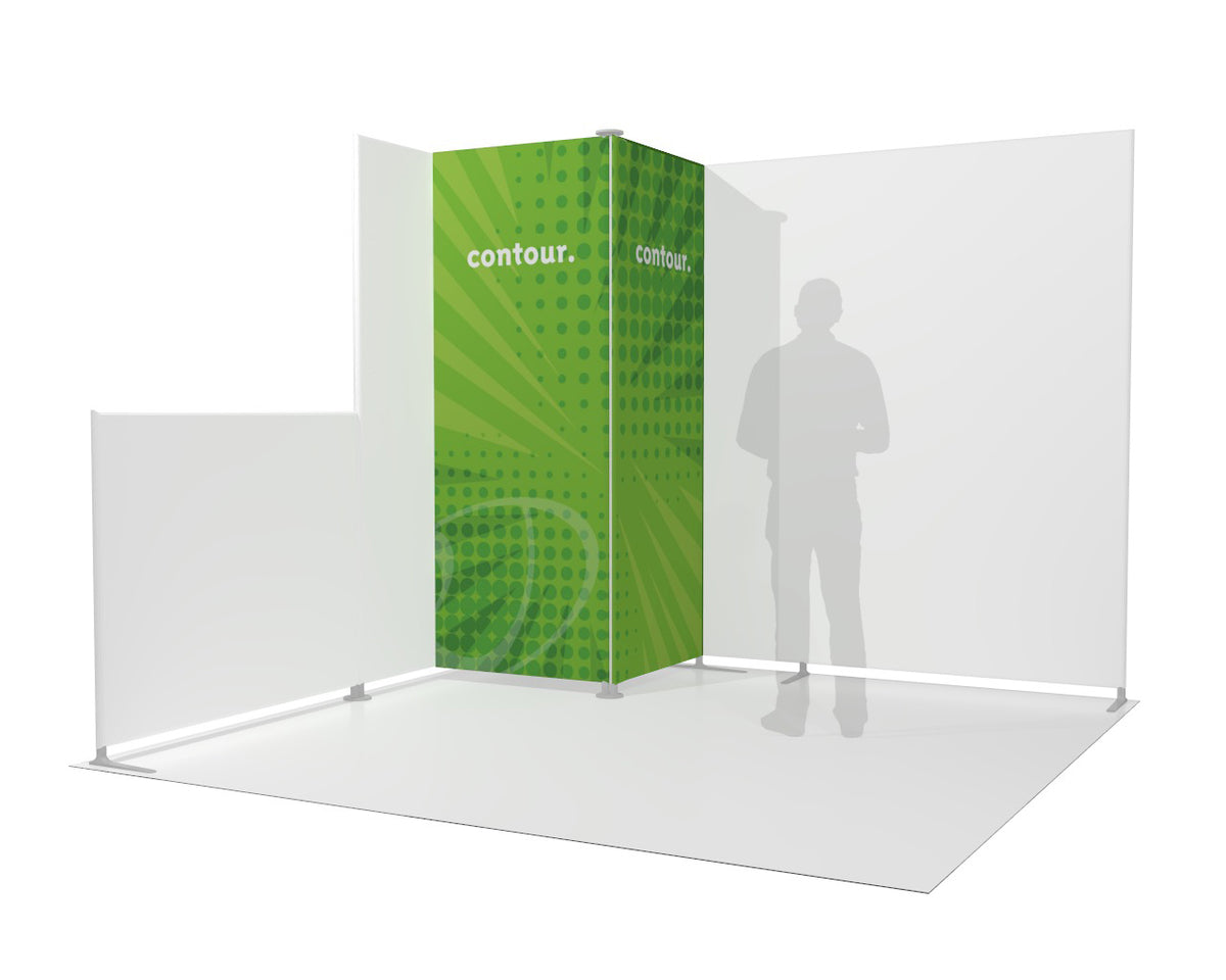 Contour Add-On Storage Corner Trade Show Display | EXHIBICO Toronto ...