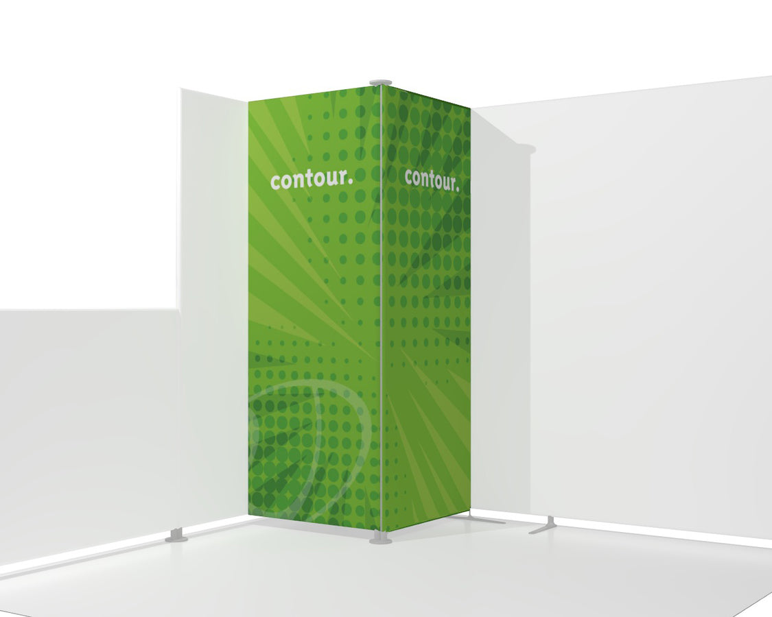 Contour Add-On Storage Corner Trade Show Display | EXHIBICO Toronto ...