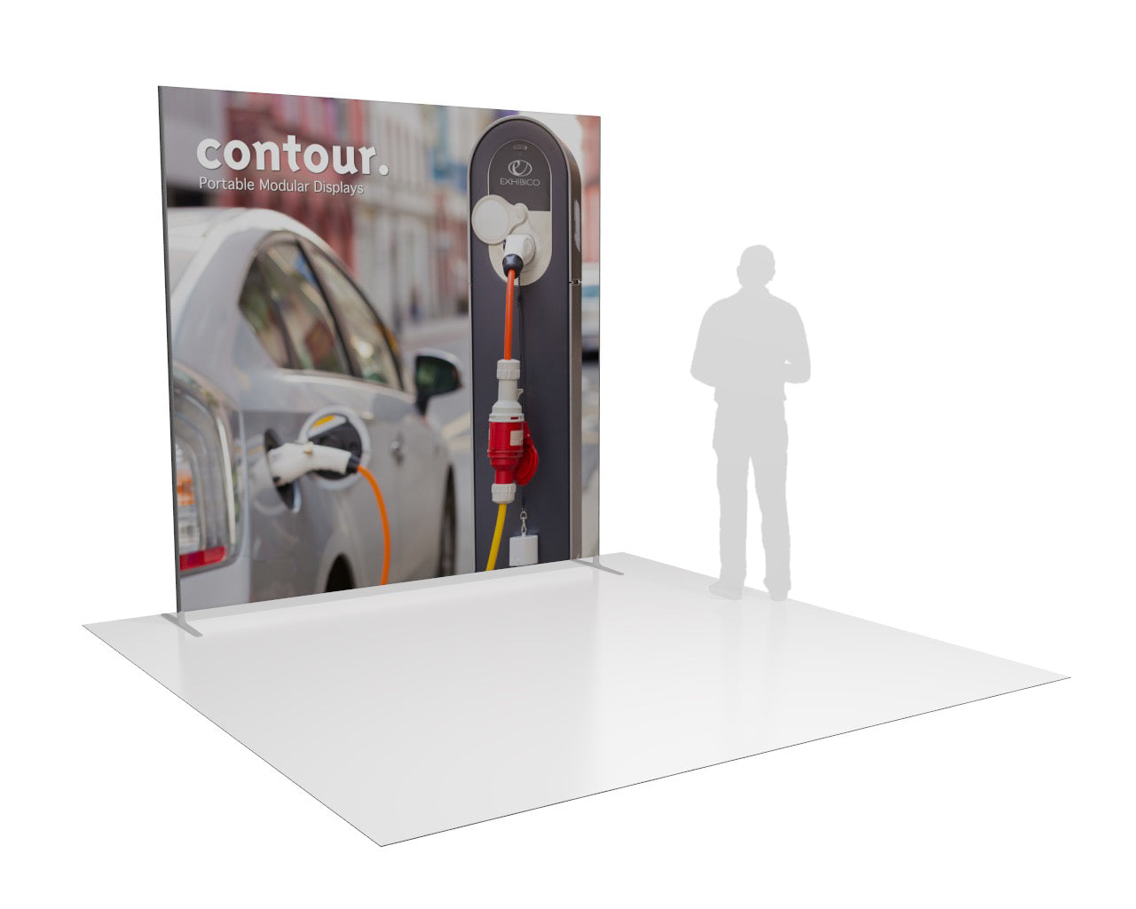 8ft Contour Portable Modular Trade Show Display in Toronto | EXHIBICO ...